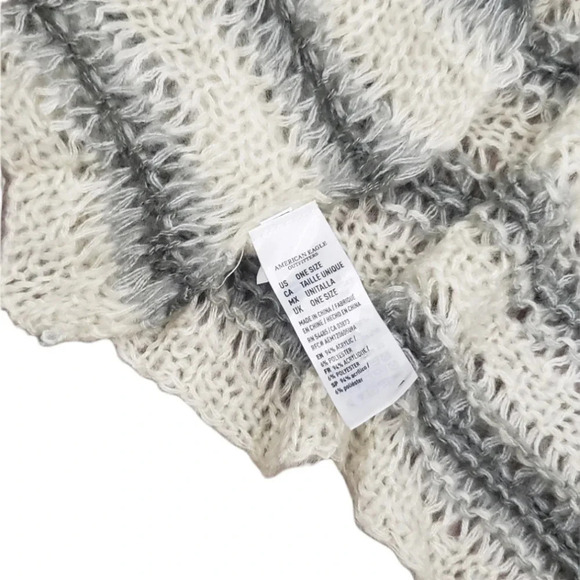 American Eagle Striped Acrylic Scarf - Picture 4 of 4